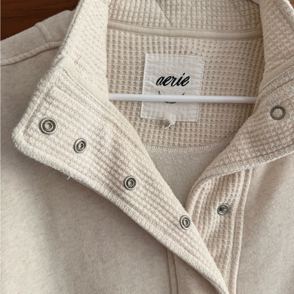 Aerie Getaway Quarter Snap Sweatshirt Size M - Picture 5 of 8